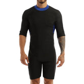 Swimwear Mens Leotard Swimsuit Shorty Wetsuit Diving Swimming Snorkeling Surfing Scuba Swim Bodysuit Jumpsuit Warm Swimwear ShedPoundsPortal