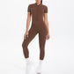 Sexy Backless Bodycon Scrunch Jumpsuit Raises Butt Women Dance Fitness Overalls Push Up  With Chest Cushion Yoga Sport Jump Suit ShedPoundsPortal