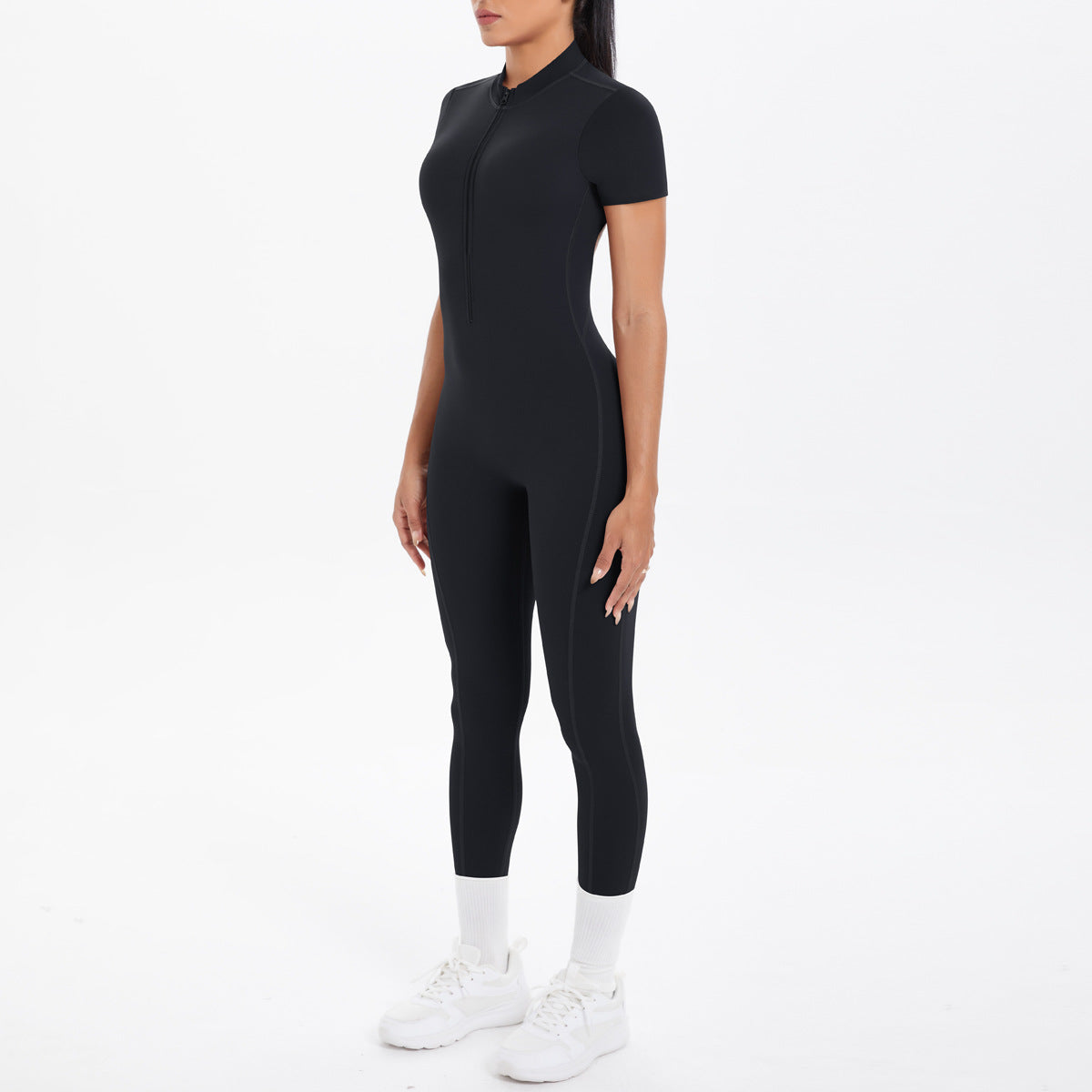 Sexy Backless Bodycon Scrunch Jumpsuit Raises Butt Women Dance Fitness Overalls Push Up  With Chest Cushion Yoga Sport Jump Suit ShedPoundsPortal