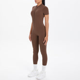Sexy Backless Bodycon Scrunch Jumpsuit Raises Butt Women Dance Fitness Overalls Push Up  With Chest Cushion Yoga Sport Jump Suit ShedPoundsPortal