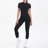 Sexy Backless Bodycon Scrunch Jumpsuit Raises Butt Women Dance Fitness Overalls Push Up  With Chest Cushion Yoga Sport Jump Suit ShedPoundsPortal