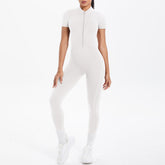 Sexy Backless Bodycon Scrunch Jumpsuit Raises Butt Women Dance Fitness Overalls Push Up  With Chest Cushion Yoga Sport Jump Suit ShedPoundsPortal