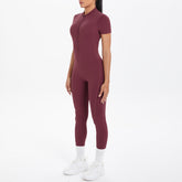 Sexy Backless Bodycon Scrunch Jumpsuit Raises Butt Women Dance Fitness Overalls Push Up  With Chest Cushion Yoga Sport Jump Suit ShedPoundsPortal