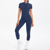 Sexy Backless Bodycon Scrunch Jumpsuit Raises Butt Women Dance Fitness Overalls Push Up  With Chest Cushion Yoga Sport Jump Suit ShedPoundsPortal