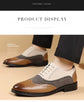 Luxury Men Dress Shoes Retro Brogue Shoes for Men Comfortable Business Casual Footwear High Quality Men Party Wedding Shoes 2025