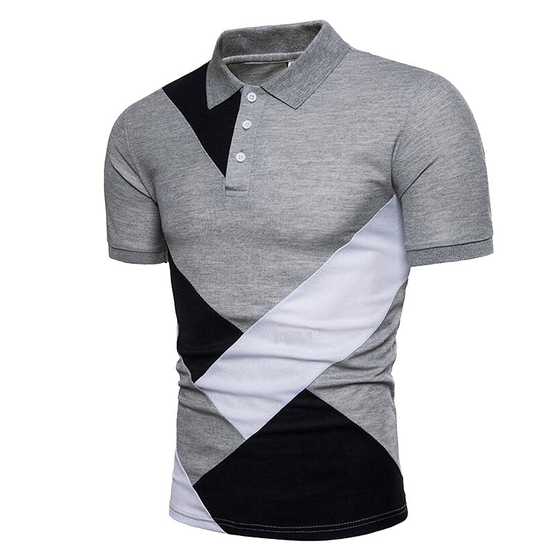 KB Men Polo Men Shirt Short Sleeve Polo Shirt Contrast Color Polo New Clothing Summer Streetwear Casual Fashion Men tops ShedPoundsPortal
