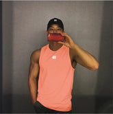 2024 Mens fitness gyms Tank top men Fitness sleeveless shirt Male mesh breathable Sports vest Undershirt Gyms Running vest men ShedPoundsPortal