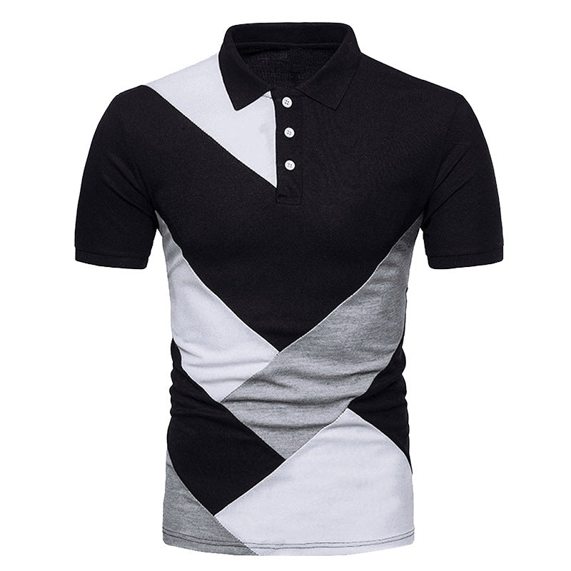 KB Men Polo Men Shirt Short Sleeve Polo Shirt Contrast Color Polo New Clothing Summer Streetwear Casual Fashion Men tops ShedPoundsPortal