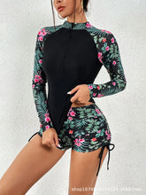 Female Swimsuit With Long Sleeves Swimwear Sports Surfing Tankini Set Beachwear Two-Piece Bathing Suits Pool Women Swimming Suit ShedPoundsPortal