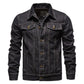 2025 Spring Men Solid Lapel Denim Jackets Fashion Motorcycle Jeans Jackets Hommes Slim Fit Cotton Casual Black Blue Coats ShedPoundsPortal