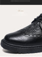 Leather Shoes for Men Luxury High Quality Brogue Shoes comfortable Soft Sole Men&