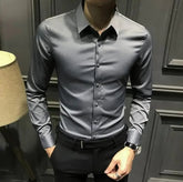 Clothes Business Male Top Plain with Print Men&