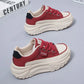 Retro Women Shoes Spring Platform Shoes Casual Sneakers Versatile Fashion Designer Shoes High Quality Women Sneakers