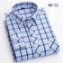 New Cotton Plaid Shirts For Man Long Sleeve Single Pocket Regular Fit Soft Easy Care Classic Dress Casual Shirts Man Clothing ShedPoundsPortal