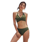 Summer Sexy Swimming Two-Piece Suits for Women High Waist Bikini Set Push Up Bikinis Swimsuits Female Beachwear Bathing Swimwear ShedPoundsPortal
