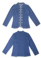 Short Jacket Denim Suit Coat Single-Breasted Stand-up Collar Thin Autumn Jackets Outwear Women Ripped ShedPoundsPortal