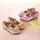 Children Girls Leather Shoes Fashion Princess High Heel Shoes for Par
