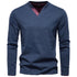 AIOPESON Henley Collar T Shirt Men Casual Solid Color Long Sleeve Autumn Fashion High Quality 100% Cotton Mens T Shirts ShedPoundsPortal