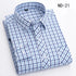 New Cotton Plaid Shirts For Man Long Sleeve Single Pocket Regular Fit Soft Easy Care Classic Dress Casual Shirts Man Clothing ShedPoundsPortal