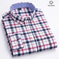 Casual Pure Cotton Oxford Mens Shirts Long Sleeve Plain Soild Regular Fit Fashion Button Man Dress Shirts
