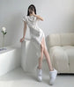 White Dresses for Women 2024 Woman Dress Clothes Midi X New in Chic and Elegant Pretty Cheap Casual Y2k Outfits Harajuku Cotton ShedPoundsPortal