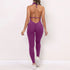 Women Sporty Jumpsuits Fitness Yoga Overalls with Padding Workout Clothes for Women Gym Set Women Bodysuit Sportswear Playsuit ShedPoundsPortal