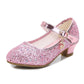 Girls Purple High Heels For Kids Princess RED Leather Shoe Footwear Ch