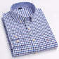 Casual Pure Cotton Oxford Mens Shirts Long Sleeve Plain Soild Regular Fit Fashion Button Man Dress Shirts