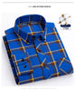 plus size 8XL100%cotton sanding long-sleeve shirts for men slim fit casual plain shirt soft palid tops designer elegant clothes