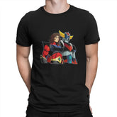 Mens New  Clothing Summer  Cotton  Actarus Classic UFO Robot Goldrake Grendizer Anime Men T Shirt Gothic Crewneck ShedPoundsPortal