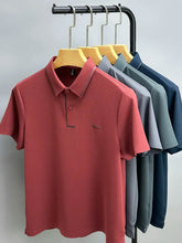 High end luxury brand fashion hot diamond short sleeve Advanced printed POLO shirt summer new Korean version men&