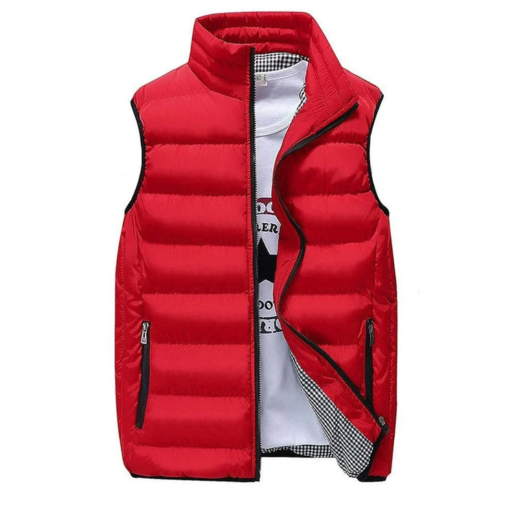 Men Vest Windproof Vest Men Jacket Sleeveless Vest Winter Jacket Casual Coat Men down Cotton Warm Thicken Waistcoat thick gilet ShedPoundsPortal