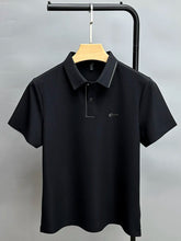 High end luxury brand fashion hot diamond short sleeve Advanced printed POLO shirt summer new Korean version men&
