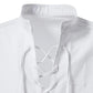Shirt Cotton Linen Flax Tops Lace Up Long Sleeves Blouse Mens V Neck Medieval Costume Embroidery Tunic Casual Shirt ShedPoundsPortal