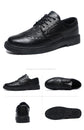 Leather Shoes for Men Luxury High Quality Brogue Shoes comfortable Soft Sole Men&
