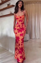 Sexy backless lace-up and printed halter dresses for women in summer 2025
