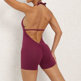 Women Sporty Jumpsuits Fitness Yoga Overalls with Padding Workout Clothes for Women Gym Set Women Bodysuit Sportswear Playsuit ShedPoundsPortal