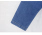 Short Jacket Denim Suit Coat Single-Breasted Stand-up Collar Thin Autumn Jackets Outwear Women Ripped ShedPoundsPortal