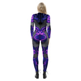 Popular Halloween Jumpsuit Sexy Print Cos Futuristic Clothing Tight Jumpsuit Wholesale Women Clothes Rompers Womens Combinaison ShedPoundsPortal