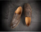 Mens Comfortable Dress Shoes New Leather Brogue Mens Flats Casual British Style Men Oxfords Fashion Formal Shoes Wedding Shoes