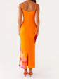 Women s Elegant Floral Print Sleeveless Maxi Dress with  Fit Spaghetti Straps for Summer Beach Party