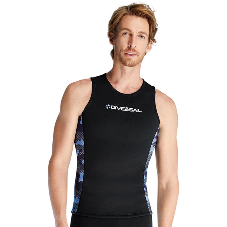 Men Wetsuit Vest Surfing  Water Sports Swimsui Vest Diving Sleeveless Vest for Canoeing Swimming Men Swimsui Vest ShedPoundsPortal