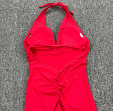 Sporty Jumpsuit Woman Short Lycra Fitness Overalls with Padding Workout Clothes for Women Gym Sets Womens Outfits Sportswear New ShedPoundsPortal