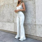 Sexy Jumpsuits Women Summer New Hollow Out Sleeveless Solid Bodycon Rompers Backless Fashion Casual Streetwear Sporty Overall ShedPoundsPortal