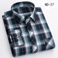 New Cotton Plaid Shirts For Man Long Sleeve Single Pocket Regular Fit Soft Easy Care Classic Dress Casual Shirts Man Clothing