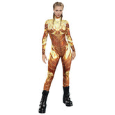 Popular Halloween Jumpsuit Sexy Print Cos Futuristic Clothing Tight Jumpsuit Wholesale Women Clothes Rompers Womens Combinaison ShedPoundsPortal