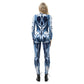 Popular Halloween Jumpsuit Sexy Print Cos Futuristic Clothing Tight Jumpsuit Wholesale Women Clothes Rompers Womens Combinaison ShedPoundsPortal