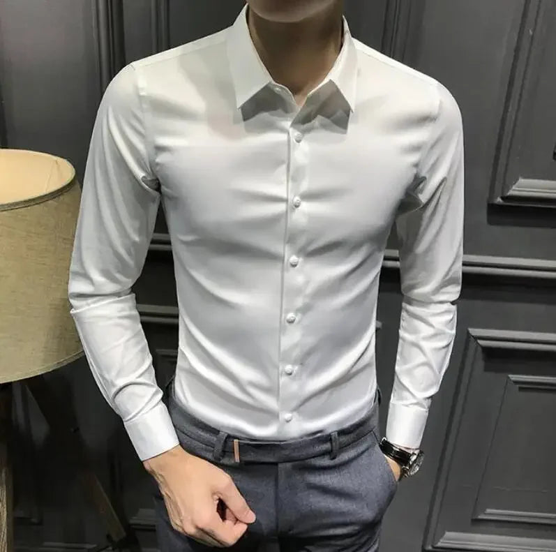 Clothes Business Male Top Plain with Print Men&
