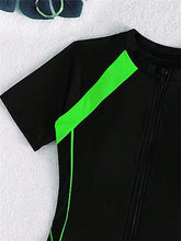 Short Sleeve Surfing Swimsuit 2024 Slim Bodysuit zipper Swimwear Women One Pieces Rash Guard Diving Clothe Bathing Swimming Suit ShedPoundsPortal