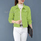 Jeans Jacket and Coats for Women 2025 Autumn Candy Color Casual Short Denim Jacket Korean Coats Women  Jeans Jacket  Clothes ShedPoundsPortal